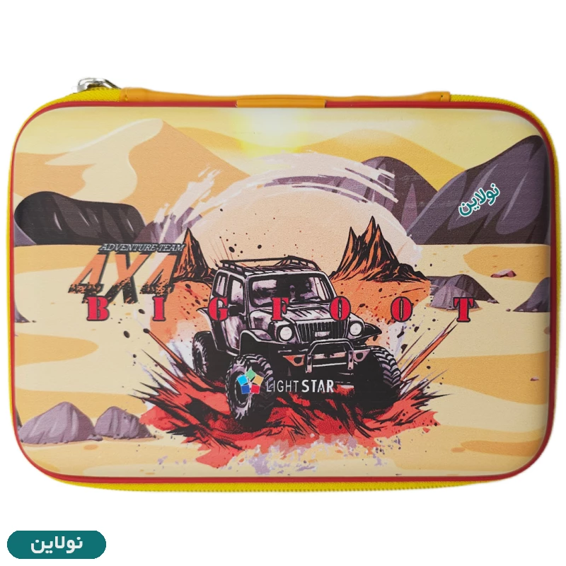 قیمت و خرید جامدادی کتابی برجسته سایز بزرگ طرح ماشین آفرود Offroad لایت استار | نولاین قیمت و خرید جامدادی کتابی برجسته سایز بزرگ طرح ماشین آفرود Offroad لایت استار | نولاین