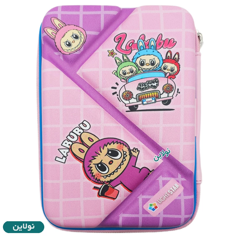 قیمت و خرید جامدادی کتابی 2 زیپ برجسته سایز بزرگ طرح لبوبو Labubu لایت استار | نولاین قیمت و خرید جامدادی کتابی 2 زیپ برجسته سایز بزرگ طرح لبوبو Labubu لایت استار | نولاین