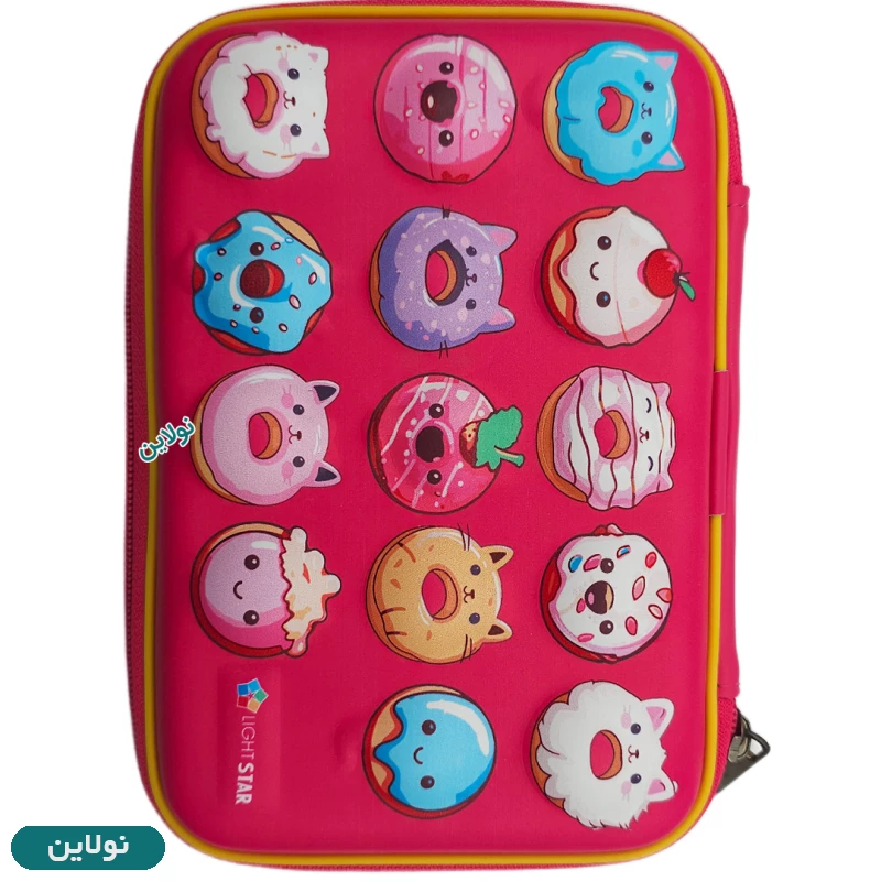 قیمت و خرید جامدادی کتابی برجسته سایز بزرگ طرح دونات Lovely Donut لایت استار | نولاین قیمت و خرید جامدادی کتابی برجسته سایز بزرگ طرح دونات Lovely Donut لایت استار | نولاین