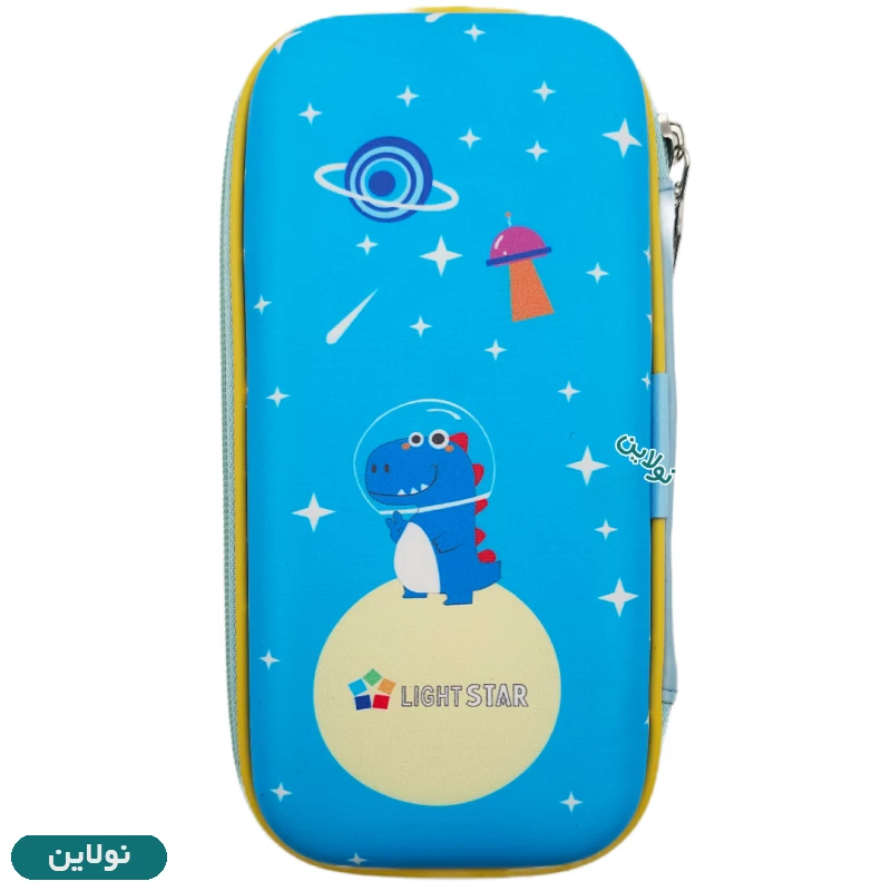 قیمت و خرید جامدادی کتابی برجسته سایز کوچک طرح دایناسور فضایی Space Dinosaur لایت استار | نولاین قیمت و خرید جامدادی کتابی برجسته سایز کوچک طرح دایناسور فضایی Space Dinosaur لایت استار | نولاین