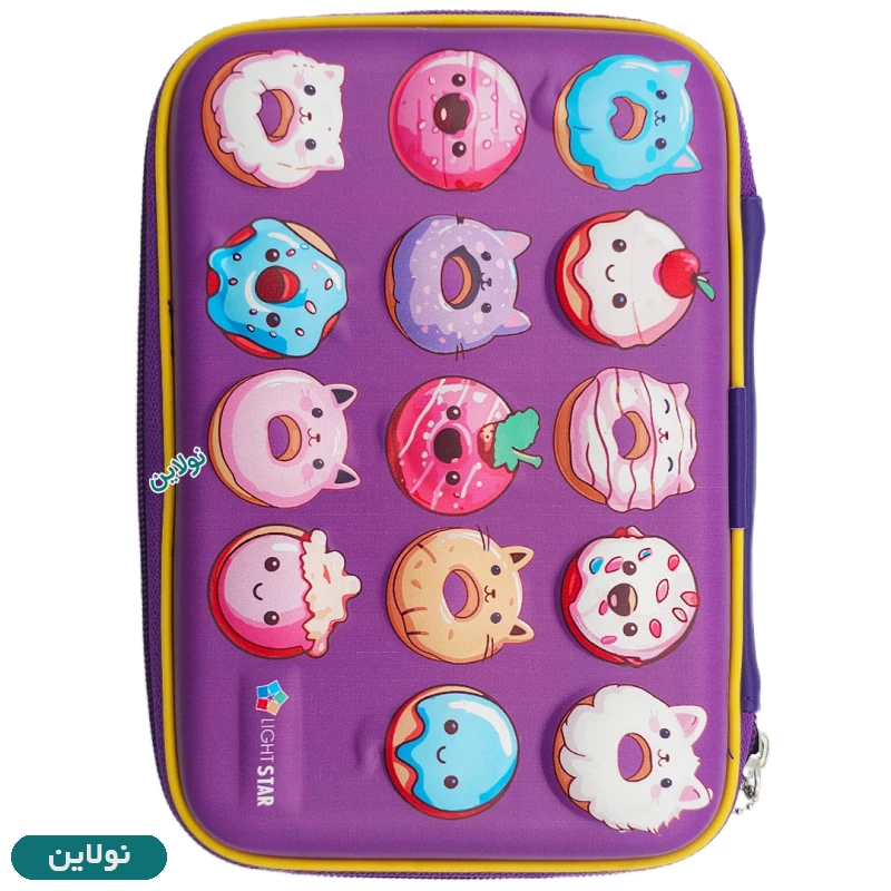 قیمت و خرید جامدادی کتابی برجسته سایز بزرگ طرح دونات Lovely Donut لایت استار | نولاین قیمت و خرید جامدادی کتابی برجسته سایز بزرگ طرح دونات Lovely Donut لایت استار | نولاین