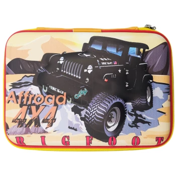 جامدادی کتابی برجسته سایز بزرگ طرح ماشین آفرود Offroad لایت استار | نولاین