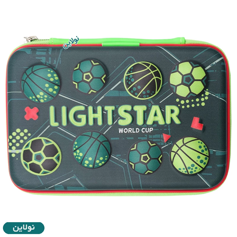 قیمت و خرید جامدادی کتابی 2 زیپ برجسته سایز بزرگ طرح توپ فوتبال FootBall لایت استار | نولاین قیمت و خرید جامدادی کتابی 2 زیپ برجسته سایز بزرگ طرح توپ فوتبال FootBall لایت استار | نولاین