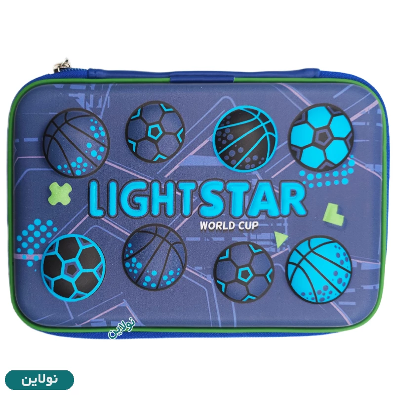 قیمت و خرید جامدادی کتابی 2 زیپ برجسته سایز بزرگ طرح توپ فوتبال FootBall لایت استار | نولاین قیمت و خرید جامدادی کتابی 2 زیپ برجسته سایز بزرگ طرح توپ فوتبال FootBall لایت استار | نولاین