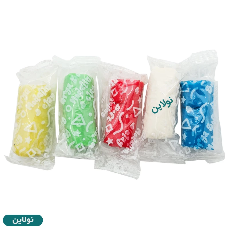 قیمت و خرید خمیر بازی سطلی 5 رنگ ابزار دار آریا کد 1062 | نولاین