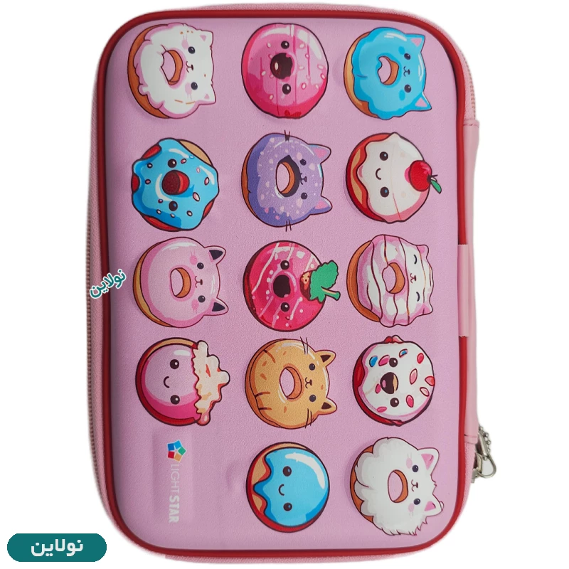 قیمت و خرید جامدادی کتابی برجسته سایز بزرگ طرح دونات Lovely Donut لایت استار | نولاین قیمت و خرید جامدادی کتابی برجسته سایز بزرگ طرح دونات Lovely Donut لایت استار | نولاین