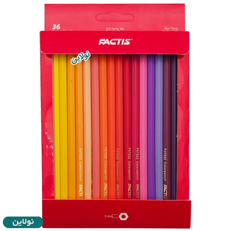 قیمت و خرید مداد رنگی 36 رنگ فکتیس جعبه مقوایی | نولاین