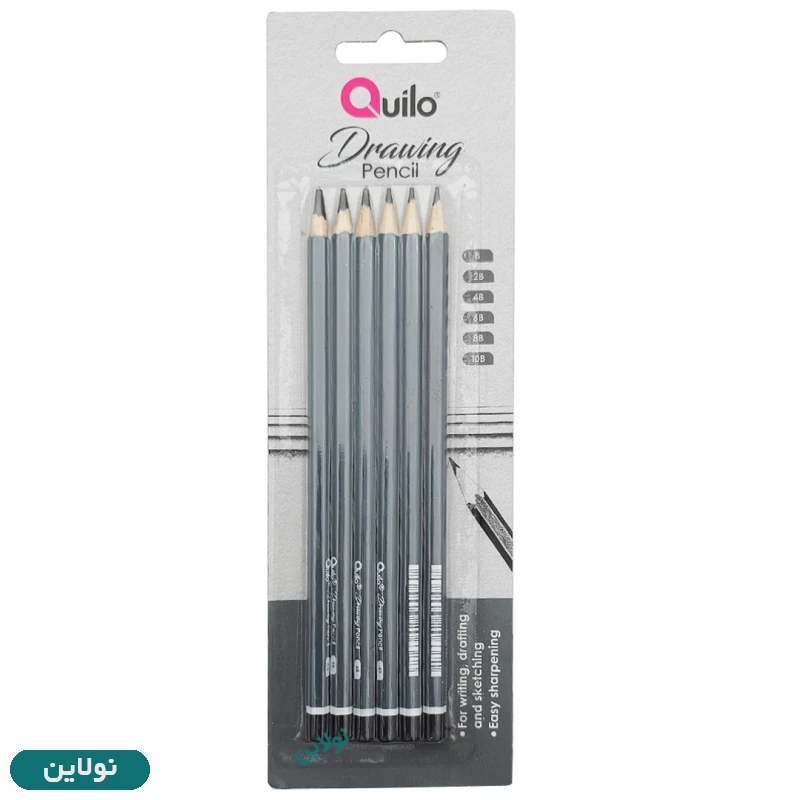 قیمت و خرید مداد طراحی کویلو بسته 6 عددی سری کاربردی ها کد 634459 | نولاین