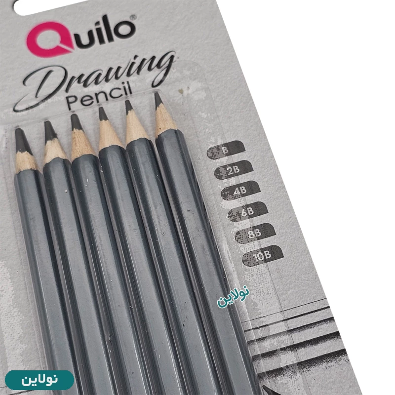 قیمت و خرید مداد طراحی کویلو بسته 6 عددی سری کاربردی ها کد 634459 | نولاین