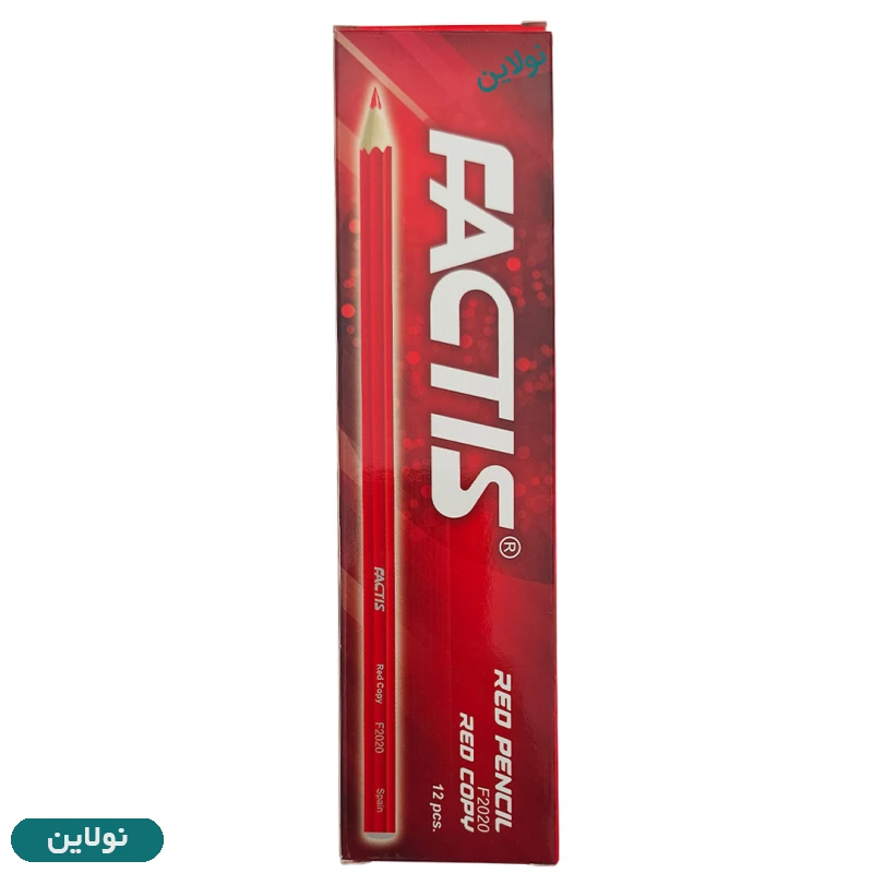 قیمت و خرید مداد قرمز فکتیس مدل Red Copy بسته 12 عددی کد F2020 | نولاین