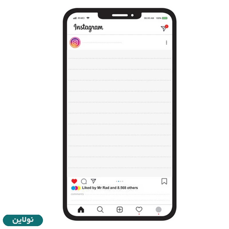 قیمت و خرید کاغذ یادداشت چسب دار مدل استیک نوت مستر راد طرح اینستاگرام بسته 50 عددی کد 1935 | نولاین