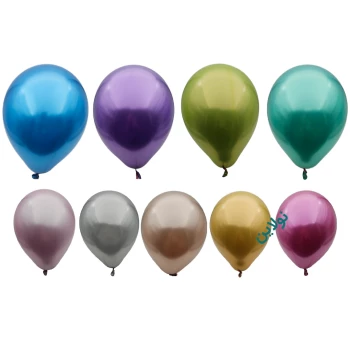 بادکنک کروم بسته 20 عددی سایز 12 اینچ | نولاین