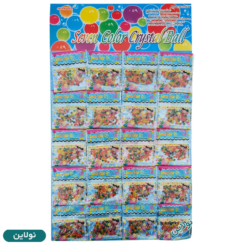 قیمت و خرید خاک ژله ای رنگی بسته 20 عددی مدل Seven Color | نولاین