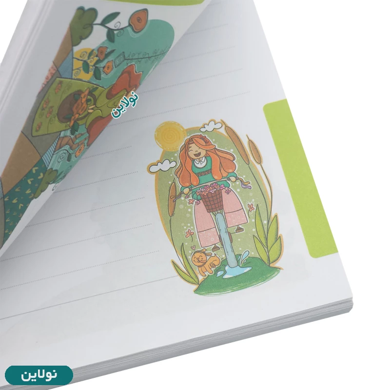 قیمت و خرید کاغذ یدک کلاسور 26 سوراخ دایان مدل حاشیه دار سری آنجل بسته 80 عددی کد 415 | نولاین