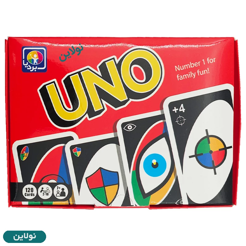 قیمت و خرید بازی فکری اونو 120 عددی uno جعبه مقوایی بردیا | نولاین
