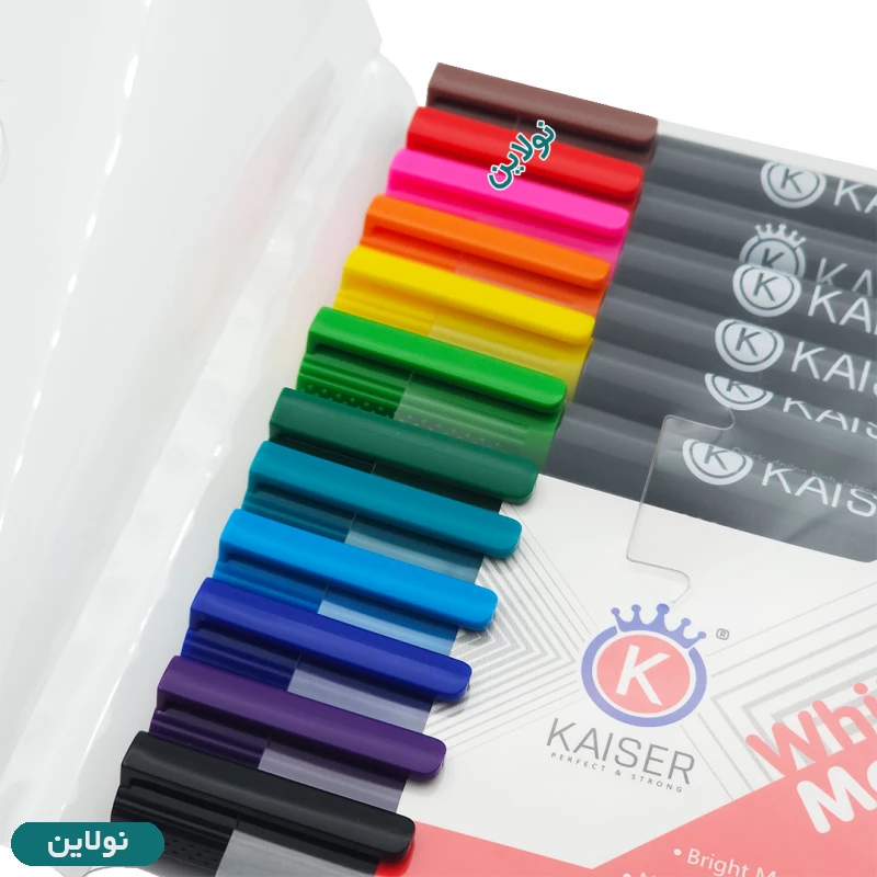 قیمت و خرید ماژیک وایت برد 12 رنگ کایزر کد SK880 | نولاین
