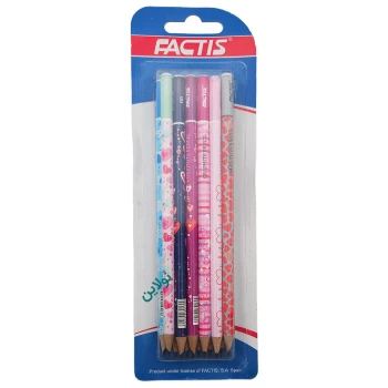 مداد مشکی فکتیس طرح فانتزی بسته 12 عددی | نولاین