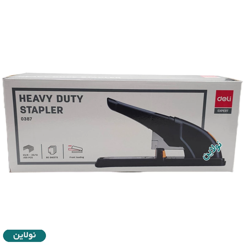قیمت و خرید دستگاه منگنه صحافی دلی مدل Heavy Duty Stapler Expert کد 0387 | نولاین