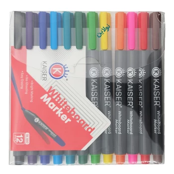 ماژیک وایت برد 12 رنگ کایزر کد SK880 | نولاین