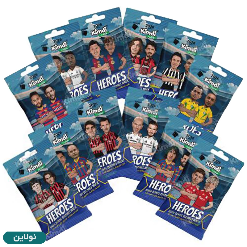 قیمت و خرید کارت بازی کیمدی سری هیروز Heros 2026 بسته 12 عددی | نولاین