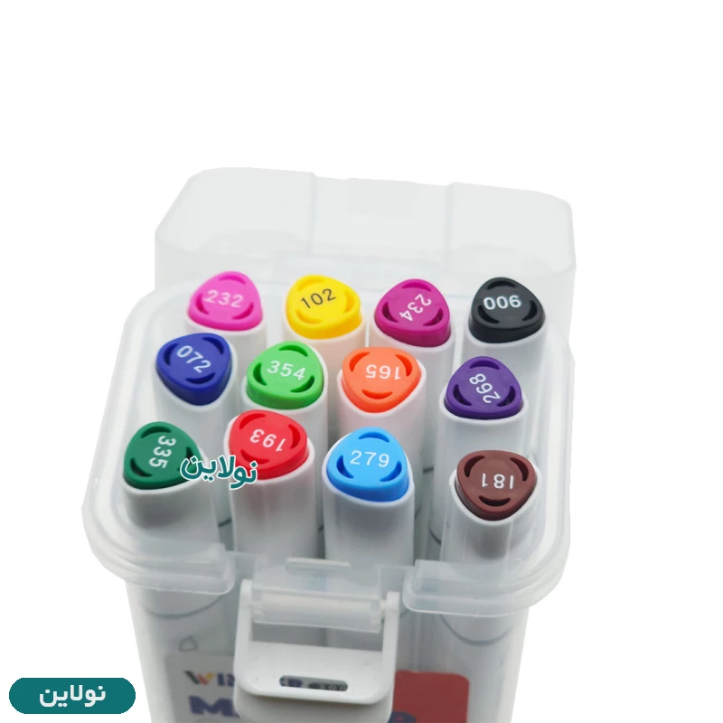 قیمت و خرید ماژیک طراحی مدل مارکر راندو 2 سر 12 رنگ وینتر کد 30012 | نولاین