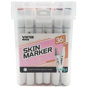ماژیک طراحی مدل مارکر راندو 2 سر 36 رنگ طیف پوست وینتر کد 30036S | نولاین