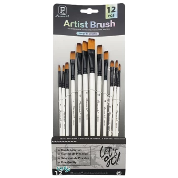 ست قلمو 12 عددی سر تخت مدل آرتیست Artist Brush کد HB030-6177 | نولاین