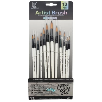 ست قلمو 12 عددی سر گرد مدل آرتیست Artist Brush کد HB030-6177 | نولاین