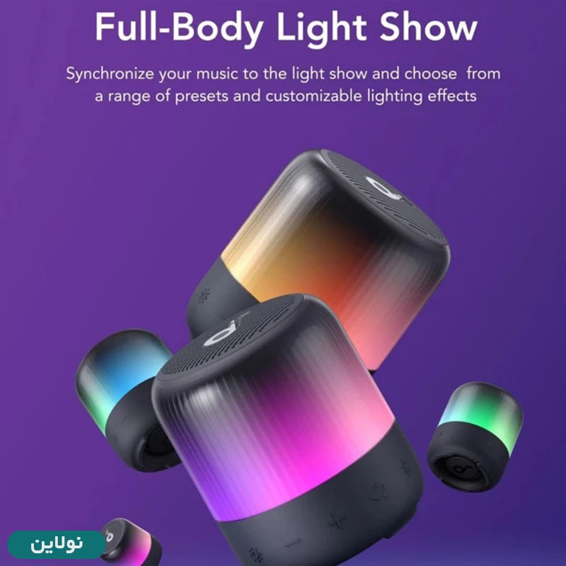 قیمت و خرید اسپیکر بلوتوثی قابل حمل انکر Soundcore Glow Mini مدل A3136 | نولاین