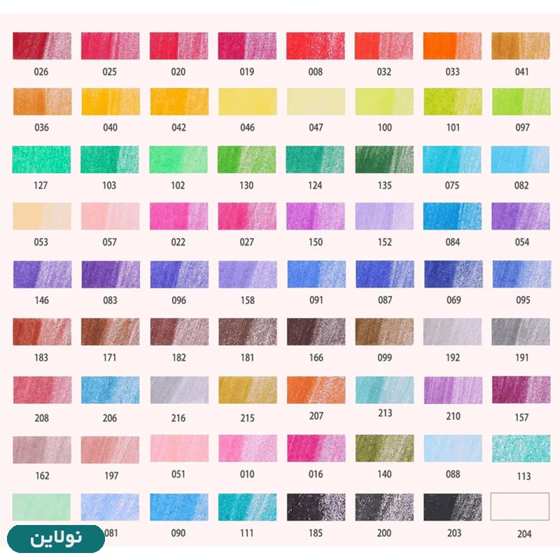 قیمت و خرید مداد رنگی 72 رنگ کیفی کالر کد CPS72 Blue | نولاین