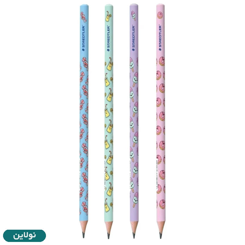 قیمت و خرید مداد مشکی استدلر سری موتیف Motif مدل پاستل بسته 4 عددی | نولاین