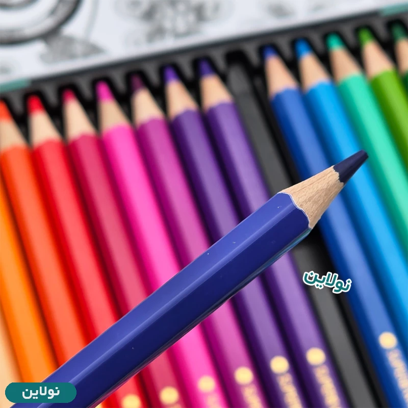 قیمت و خرید مداد رنگی 24 رنگ پیکاسو جعبه فلزی کد GOL24-T | نولاین