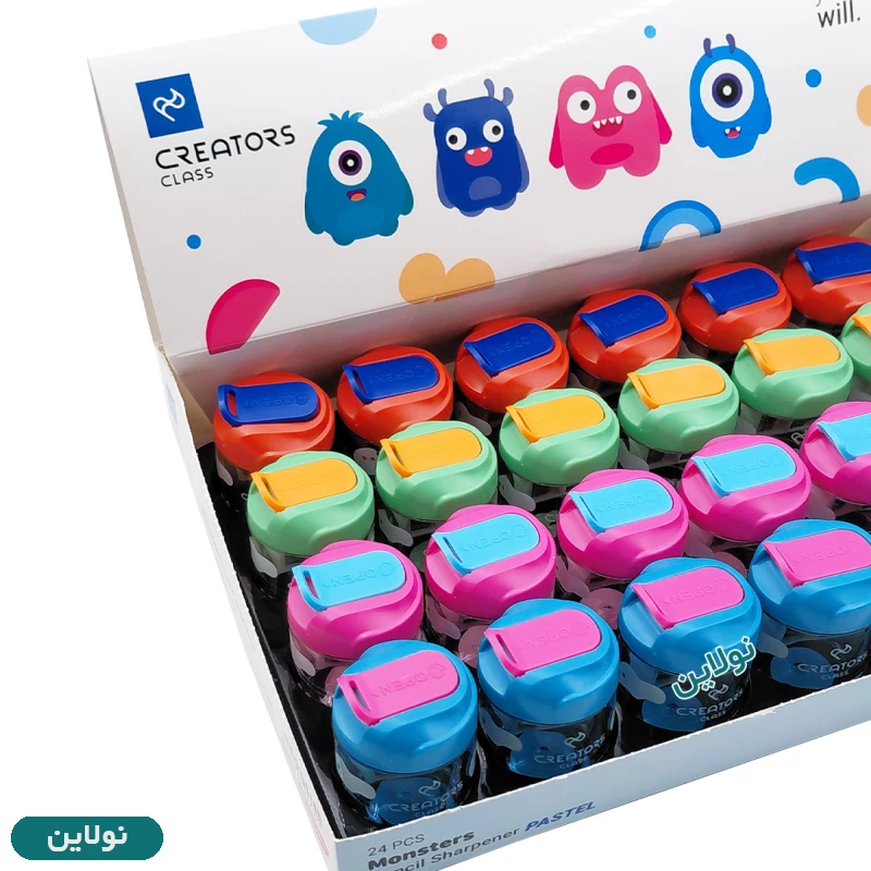 قیمت و خرید تراش مخزن دار سی کلاس 2 سوراخ مدل مانسترز پاستلی کد CCMONPSP | نولاین