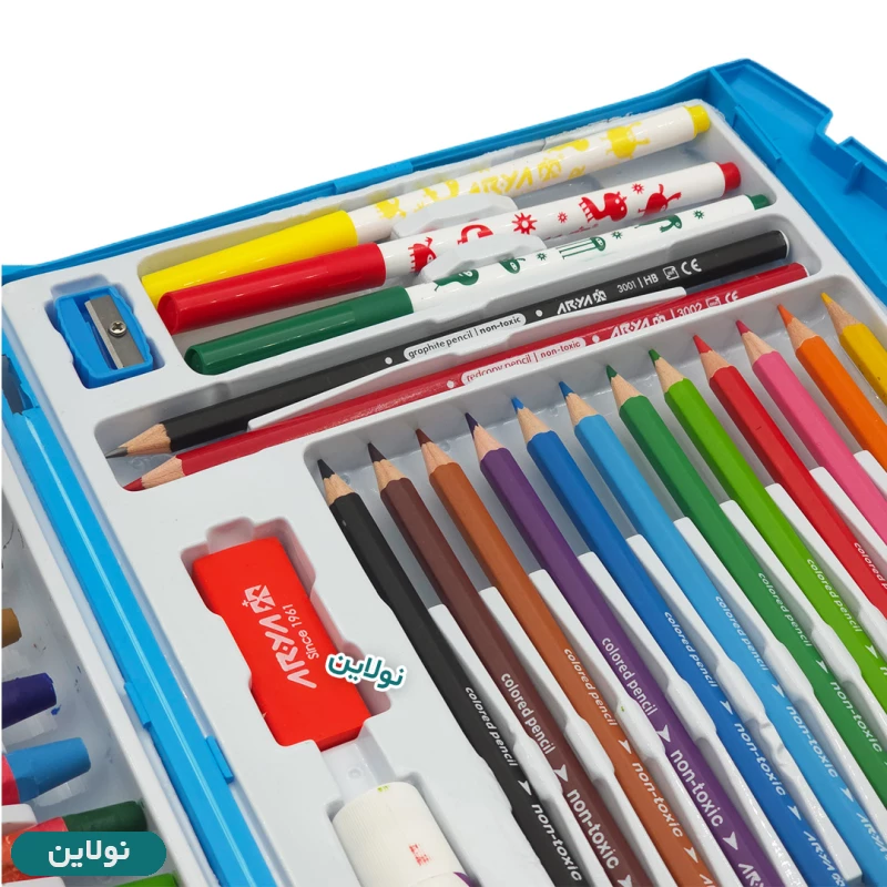 قیمت و خرید ست کیف نقاشی 48 تکه آریا کد 6030 | نولاین