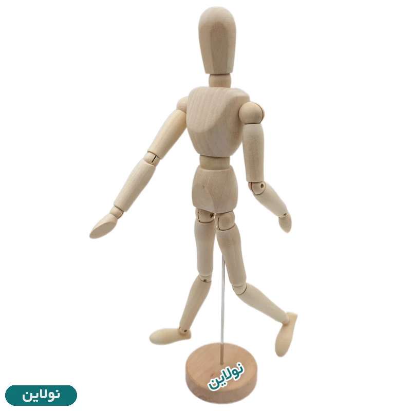 قیمت و خرید آدمک چوبی طراحی 30 سانتی متری مدل "Manikin 12 | نولاین