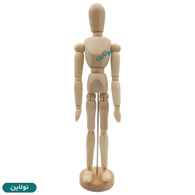 قیمت و خرید آدمک چوبی طراحی 30 سانتی متری مدل "Manikin 12 | نولاین