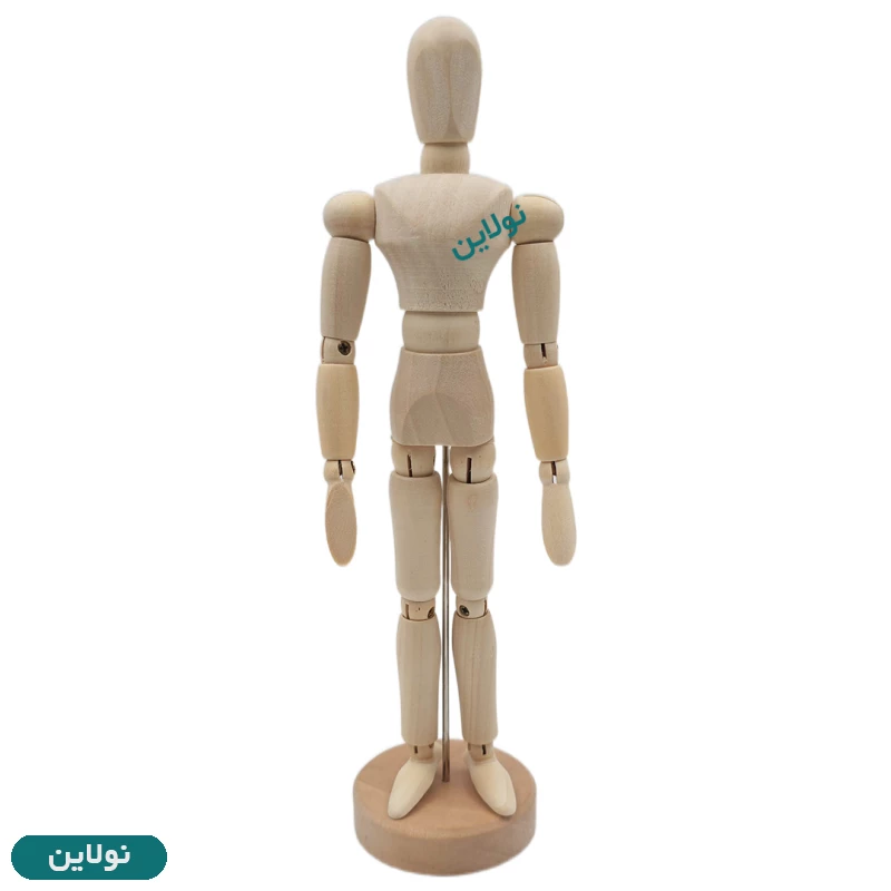 قیمت و خرید آدمک چوبی طراحی 20 سانتی متری مدل "Manikin 8 | نولاین