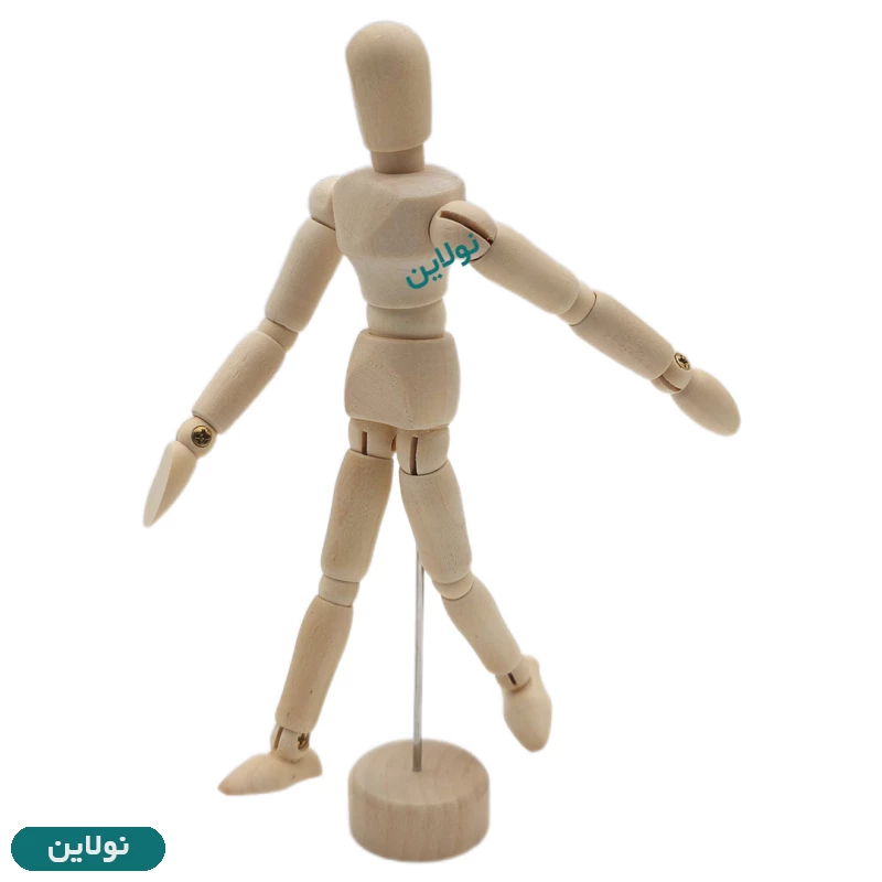 قیمت و خرید آدمک چوبی طراحی 14 سانتی متری مدل "Manikin 5/5 | نولاین