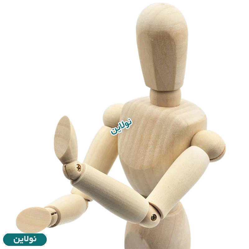 قیمت و خرید آدمک چوبی طراحی 30 سانتی متری مدل "Manikin 12 | نولاین