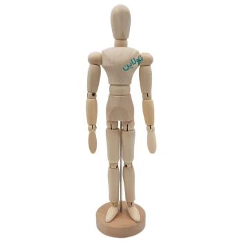 آدمک چوبی طراحی 20 سانتی متری مدل "Manikin 8 | نولاین
