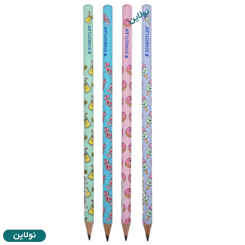 قیمت و خرید مداد مشکی استدلر سری موتیف Motif طرح پاستل بسته 4 عددی | نولاین