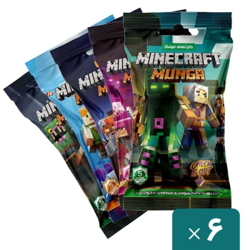 کارت بازی مونگا سری ماینکرافت 2026 Minecraft بسته 6 عددی | نولاین