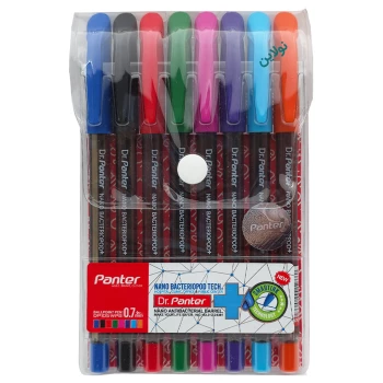 خودکار نانو آنتی باکتریال دکتر پنتر ضخامت 0.7 میلی متری بسته 8 عددی کد DP105 WP8 | نولاین