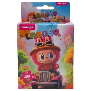 پازل 48 تکه مونگا طرح لبوبو ماشین سوار | نولاین