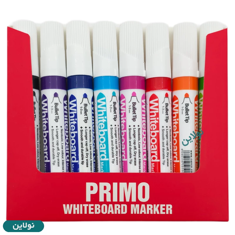 قیمت و خرید ماژیک وایت برد کنکو نوک گرد بسته 8 رنگ مدل پریمو Primo | نولاین