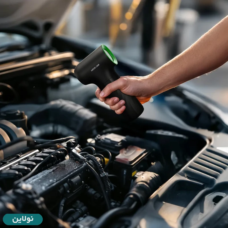 قیمت و خرید دستگاه دمنده هوا قابل شارژ گرین لاین مدل جت فن Jet Flow Air Blower کد GNJETFLBLBK | نولاین