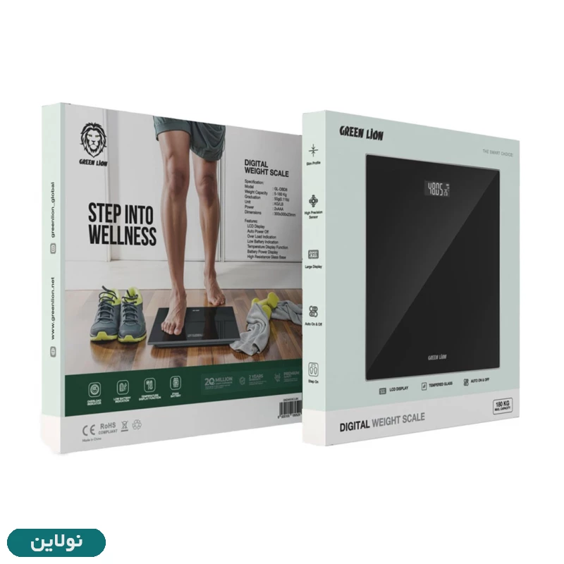 قیمت و خرید ترازو دیجیتالی گرین لاین مدل Digital Weight Scale کد GNDWEISCLBK | نولاین