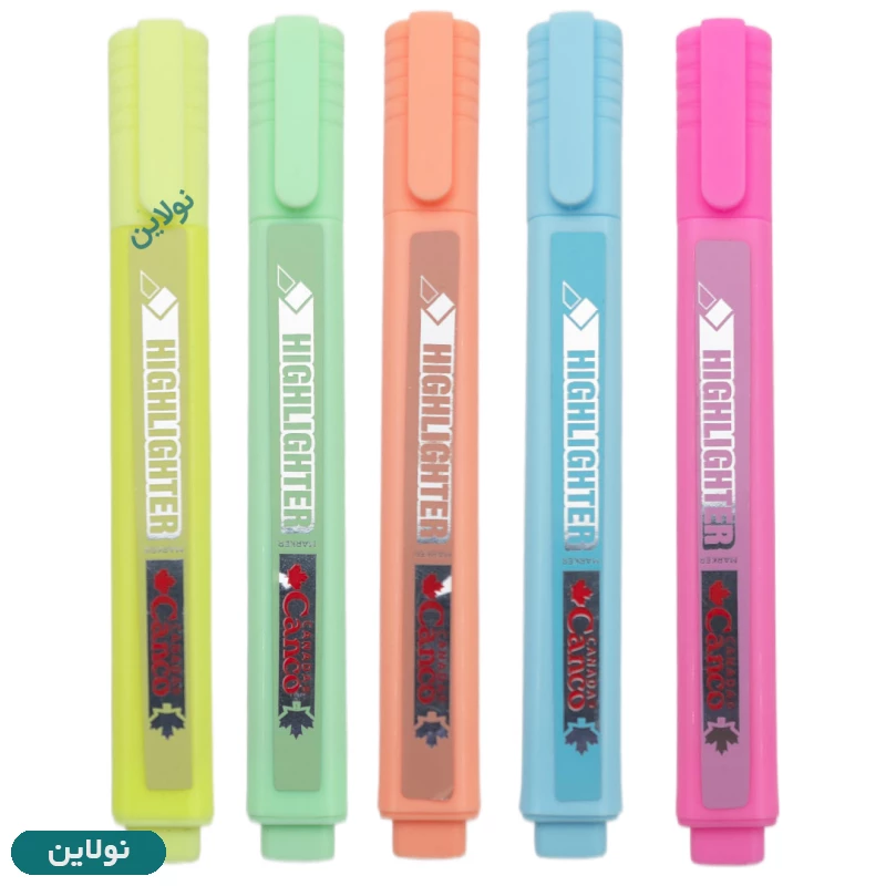 قیمت و خرید ماژیک هایلایتر کنکو بسته 5 رنگ مدل پاستلی | نولاین