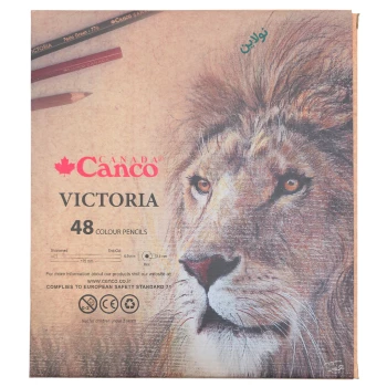 مداد رنگی 48 رنگ ویکتوریا کنکو Victoria جعبه چوبی | نولاین