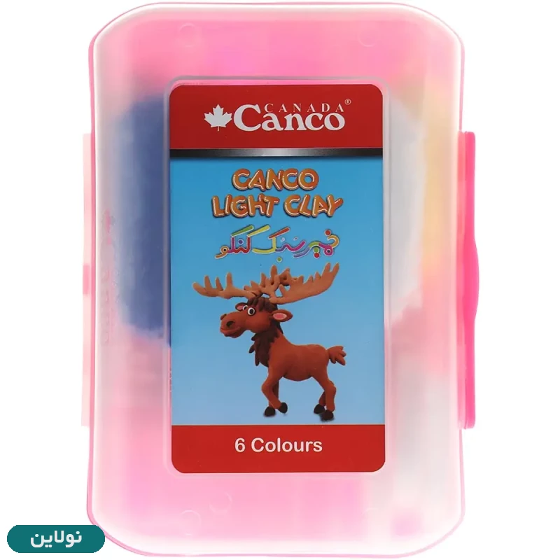 قیمت و خرید خمیر کلی سبک 6 رنگ کنکو ظرف دار | نولاین